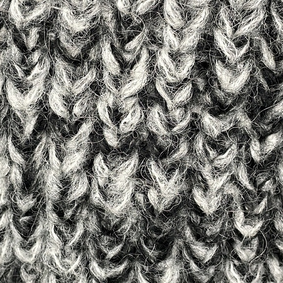 NWT Eleven Six Tess Alpaca Sweater Chunky Knit Salt Pepper Black White Sz M L - Picture 14 of 14